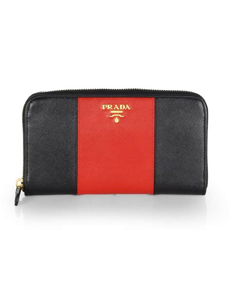 prada bi color french wallet|authentic prada wallet sale.